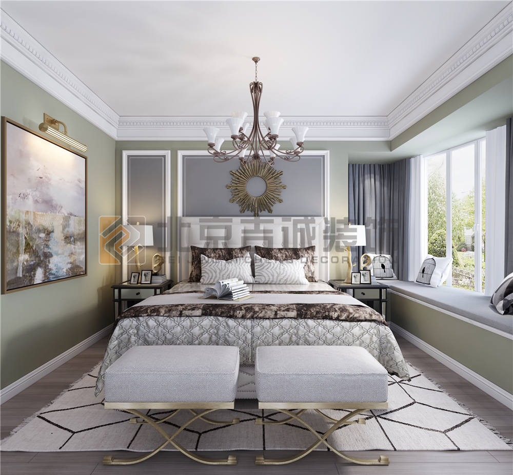 龍湖九里晴川-現(xiàn)代簡約-臥室設計效果圖